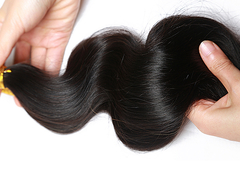 12A প্রাকৃতিক রঙ ভার্জিন মানব ব্রাজিলিয়ান চুলের পট