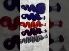 মালয়েশিয়ান গোলাপী কুমারী মানব চুলের বান্ডেল 20 ইঞ্চি 1B প্রাকৃতিক চেহারা