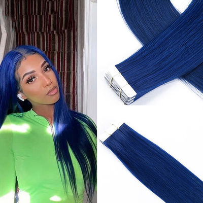 গুণ  Tangle Free Invisi Tape In Hair Extensions Colored Soft Silky কারখানা