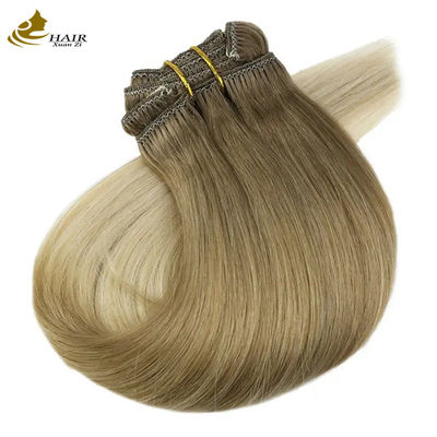 গুণ  Customized Human Ponytail Hair Extensions Straight 120 Grams কারখানা