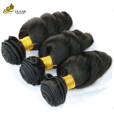 গুণ  Natural Black Cambodian Virgin 16 Inch Brazilian Hair Loose Wave OEM কারখানা
