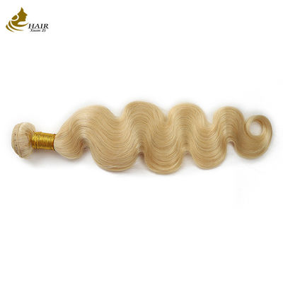 গুণ  100% Virgin Brazilian Raw Hair Ombre Human Hair Extensions 613 Blonde Hair Bundles Weft কারখানা