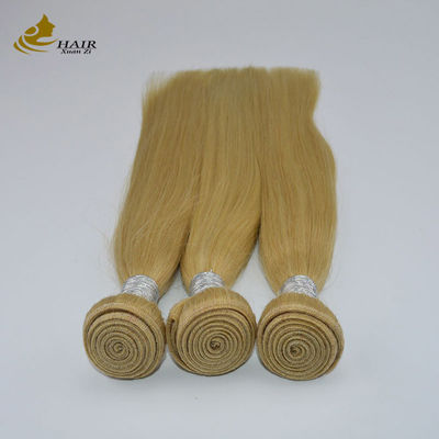 10A Ombre চুল এক্সটেনশান 16 ইঞ্চি 100% Remy 613 স্বর্ণকেশী