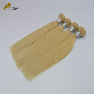 10A Ombre চুল এক্সটেনশান 16 ইঞ্চি 100% Remy 613 স্বর্ণকেশী