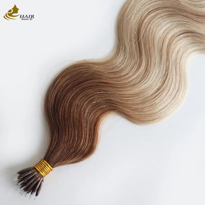ওডিএম ন্যানো প্রি-বন্ডড হেয়ার এক্সটেনশন 100% মানব চুল শরীরের তরঙ্গ মানব চুল এক্সটেনশন