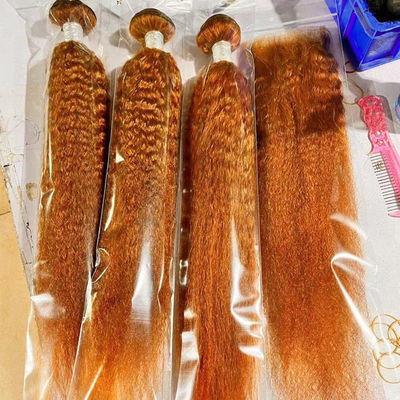 পাইকারি Ombre মানব চুল এক্সটেনশান ব্রাজিলিয়ান Kinky সোজা Yaki চুল Weave বান্ডিল