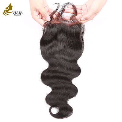 HD 5X5 6X6 4x4 কোঁকড়ানো বন্ধ চুল টুকরা কুমারী মানব চুল
