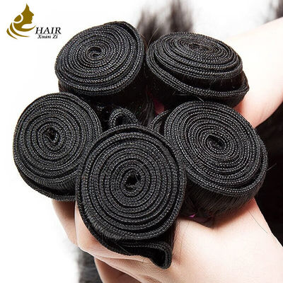 সিল্কি হিউম্যান হেয়ার স্ট্রেইট বান্ডেল এক্সটেনশন রঙিন 1B প্রাকৃতিক কালো