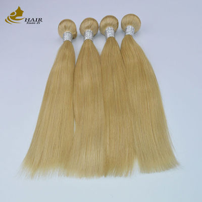 10A Ombre চুল এক্সটেনশান 16 ইঞ্চি 100% Remy 613 স্বর্ণকেশী