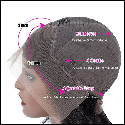 বার্গুন্ডি কাস্টমাইজড হিউম্যান হেয়ার উইগস আফ্রো কিঙ্কি কোঁকড়ানো স্টাইল