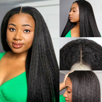 হস্তনির্মিত কাস্টমাইজড মানব চুলের উইগস সোজা বাস্তববাদী চুলের লাইন