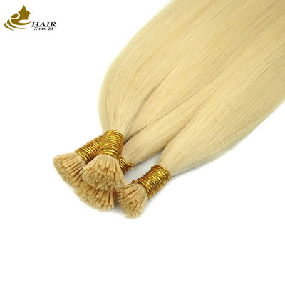 OEM কেরাটিন আই টিপ প্রি-বন্ডড হেয়ার এক্সটেনশন 50 স্ট্র্যান্ড / প্যাক