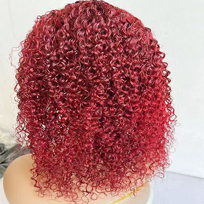 রঙিন বব ফ্রন্ট লেস উইগ 13X4 ফ্রন্ট লেস উইগ কার্ল হিউম্যান হেয়ার লেস উইগ 180%