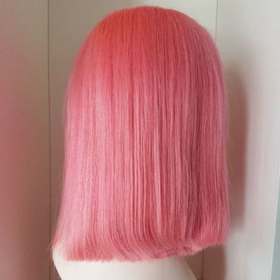 13X4 4X4 13X6 লেন্স ফ্রন্টাল কাঁচা ব্রাজিলিয়ান কুমারী মানব চুল উইগ শর্ট বব উইগ