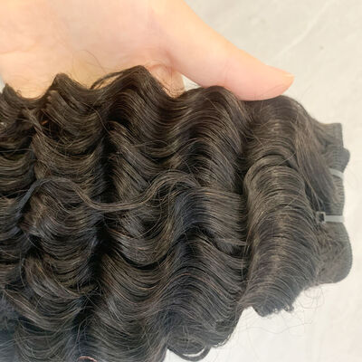 গুণ ২৬ ইঞ্চি ডিপ কার্ল ন্যাচারাল ব্ল্যাক ভার্জিন হিউম্যান হেয়ার বান্ডিল কারখানা